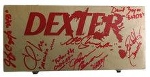 Load image into Gallery viewer, Dexter Cast Autographed Custom Blood Glass Slides Case ACOA
