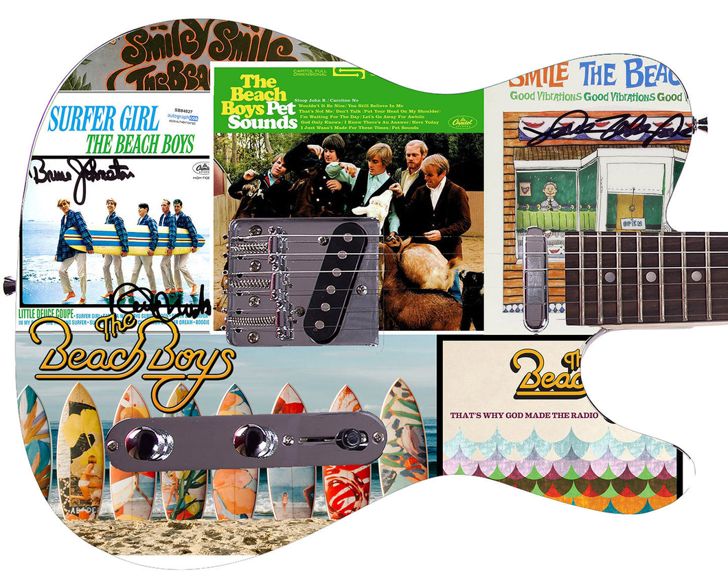 The Beach Boys Autographed Album LP CD Graphics Photo Guitar ACOA Exact Proof