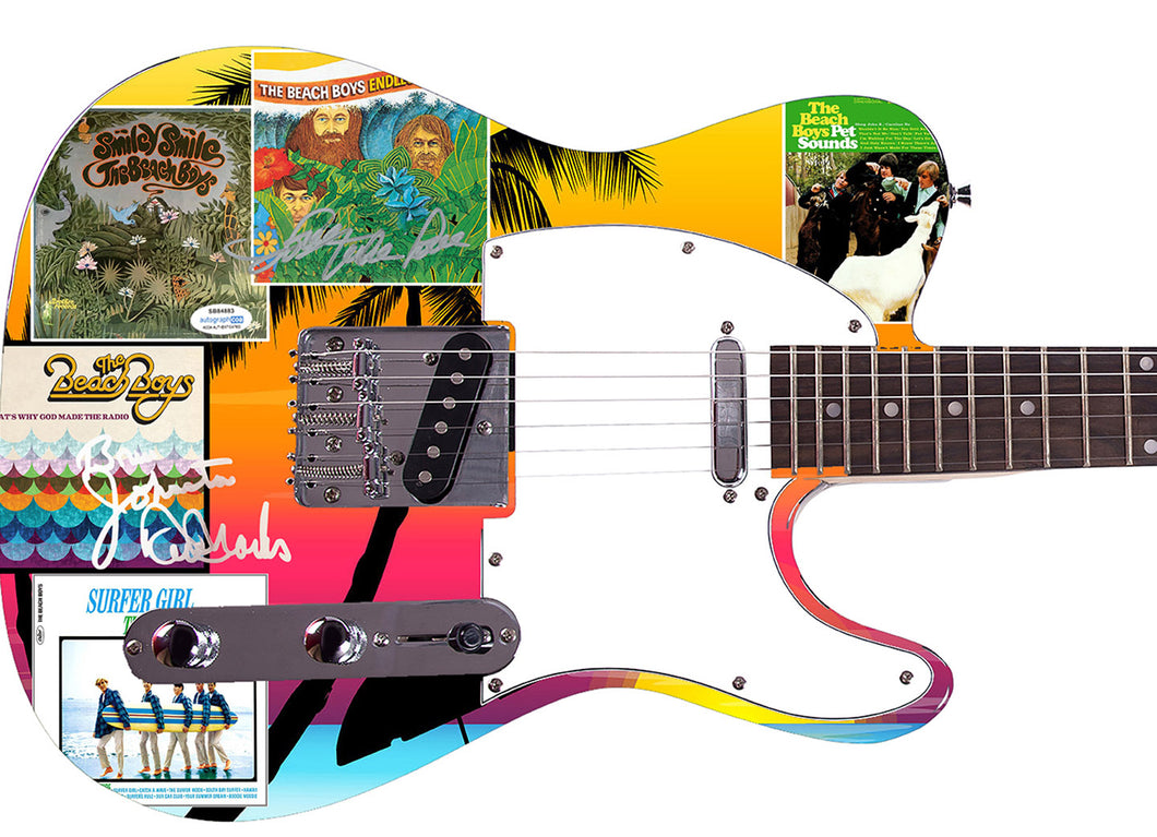 The Beach Boys Autographed Album LP CD Graphics Guitar ACOA Exact Proof