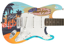 Load image into Gallery viewer, The Beach Boys Signed Beach Photo Graphics Fender Guitar Exact Proof ACOA
