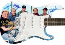 Load image into Gallery viewer, Beach Boys Autographed Group Photo Graphics Fender Guitar Exact Proof ACOA
