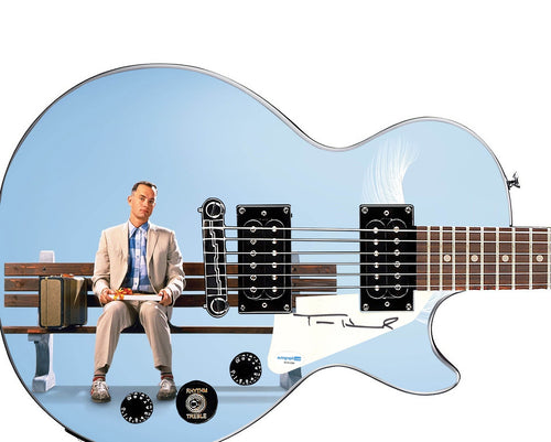 Tom Hanks Signed Custom 1/1 Forrest Gump Epiphone Graphics Guitar