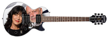 Load image into Gallery viewer, Polly Samson David Gilmour Signed Custom Epiphone Graphics Guitar
