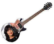 Load image into Gallery viewer, Polly Samson David Gilmour Signed Custom Epiphone Graphics Guitar
