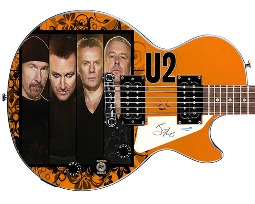 U2 Bono Signed Custom Epiphone Graphics Guitar