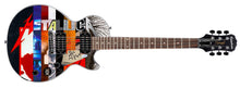 Load image into Gallery viewer, Metallica James Hetfield Signed Epiphone &quot;Album Collage&quot; Graphics Guitar
