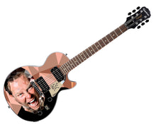 Load image into Gallery viewer, Metallica James Hetfield Signed Custom Epiphone &quot;Rage&quot; Graphics Guitar
