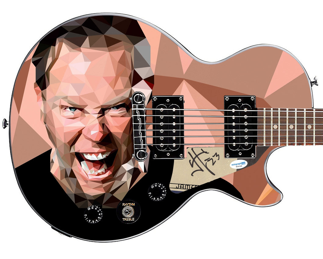 Metallica James Hetfield Signed Custom Epiphone 