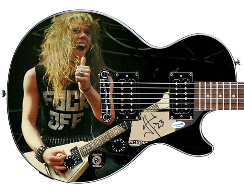 Metallica James Hetfield Signed Custom Epiphone 