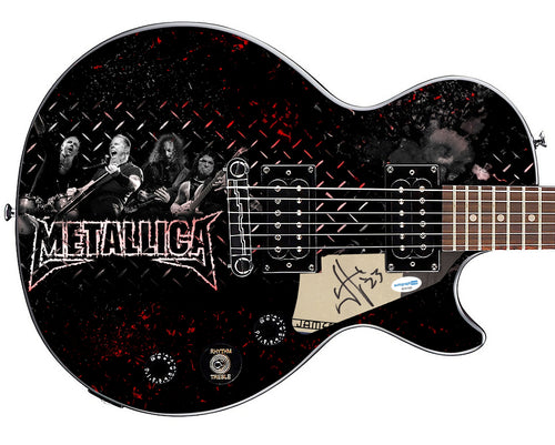 Metallica James Hetfield Signed Custom Epiphone Graphics Guitar