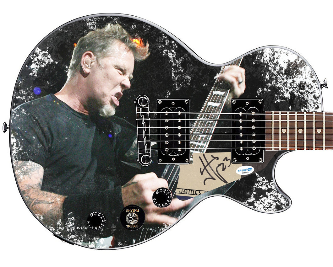 Metallica James Hetfield Signed Custom Epiphone 