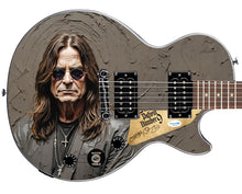 Load image into Gallery viewer, Ozzy Osbourne Signed Custom Epiphone &quot;Elite Art&quot; Graphics Guitar
