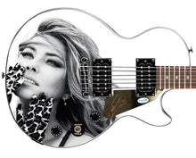 Load image into Gallery viewer, Shania Twain Signed Custom Epiphone &quot;Leopard Gloves&quot; Graphics Guitar
