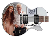 Scarlett Sabet Signed Custom 1/1 Jimmy Page Graphics Guitar