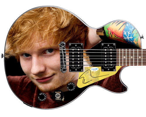 Ed Sheeran Signed Custom 1/1 Epiphone Graphics Guitar