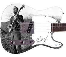 Load image into Gallery viewer, Pete Seeger Signed &quot;Hillside Harmony&quot; Custom Graphics Guitar w Banjo Sketch
