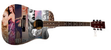 Load image into Gallery viewer, Taylor Swift Signed w Heart! Custom &quot;Discography&quot; Acoustic Graphics Guitar
