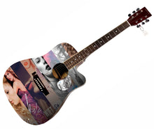 Load image into Gallery viewer, Taylor Swift Signed w Heart! Custom &quot;Discography&quot; Acoustic Graphics Guitar
