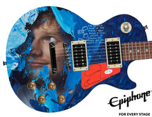 Load image into Gallery viewer, Ed Sheeran Signed Gibson Epiphone Les Paul Graphics Guitar ACOA
