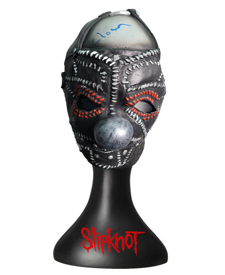 直筆サイン入】Slipknot Clown スネアヘッド16年渋谷タワレコ Slipknot Clown Autographed Signed Mask Shawn Crahan – Autograph