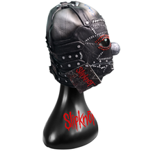 Load image into Gallery viewer, Slipknot Clown Autographed Mask Shawn Crahan w Custom Display Stand ACOA
