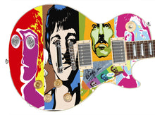 Load image into Gallery viewer, The Beatles Ringo Starr Signed &quot;Peace-Love-Imagine&quot; Custom 1/1 Graphics Guitar
