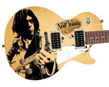 Load image into Gallery viewer, Neil Young Signed &quot;Harvest Harmony&quot; Custom 1/1 Les Paul 100 Graphics Guitar
