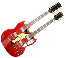 Load image into Gallery viewer, Led Zeppelin Jimmy Page &amp; Robert Plant Signed Double Neck SG Guitar
