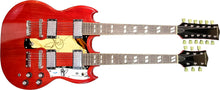 Load image into Gallery viewer, Led Zeppelin Jimmy Page &amp; Robert Plant Signed Double Neck SG Guitar
