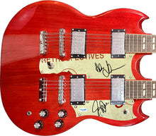 Load image into Gallery viewer, Rush Signed 18-String Double Neck SG Signature Edition Graphics Guitar
