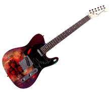 Load image into Gallery viewer, The Doors John Densmore Signed &quot;Psychedelic Silhouette&quot; 1/1 Graphics Guitar
