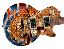 Load image into Gallery viewer, Def Leppard Signed &quot;Feel My Roar&quot; Custom 1/1 Les Paul 100 Graphics Guitar
