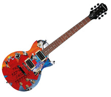 Load image into Gallery viewer, Red Hot Chili Peppers Signed  &quot;Sonic Canvas&quot; 1/1 Les Paul 100 Graphics Guitar
