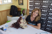 Load image into Gallery viewer, Linda Blair Signed Autographed The Exorcist Mask &amp; Custom Display Stand ACOA ITP
