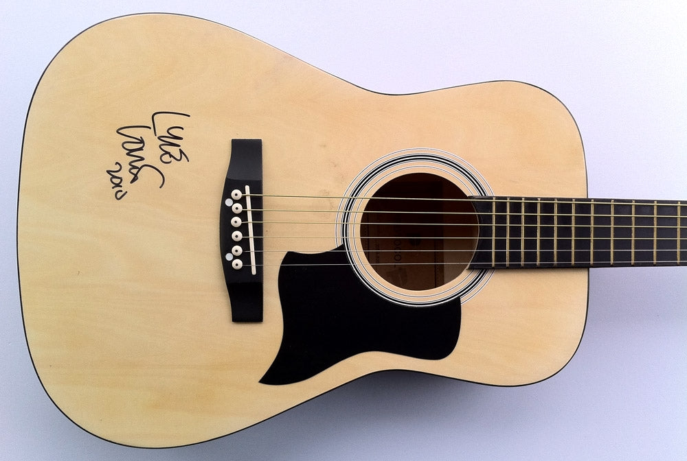 Lyle Lovett Autographed Acoustic Signed Guitar