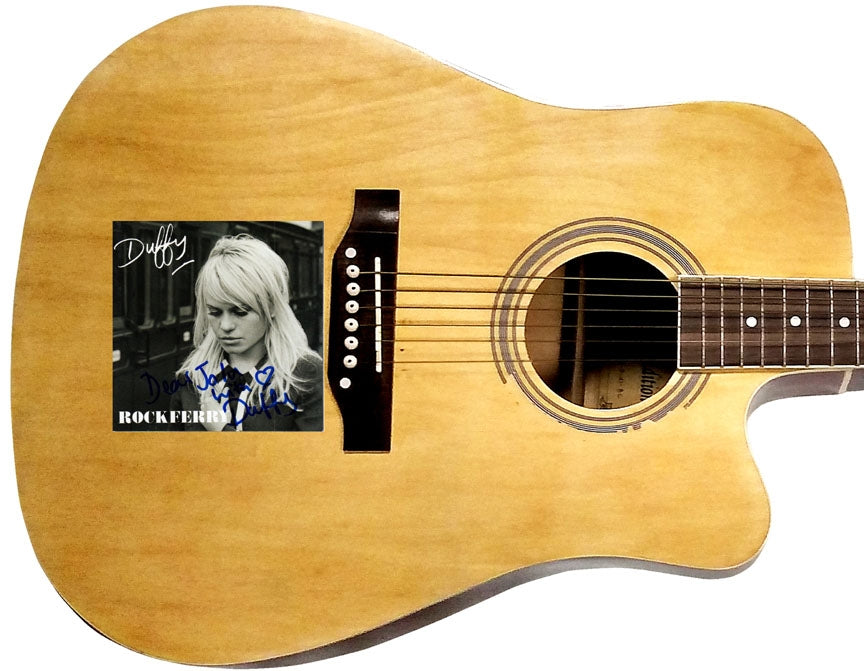 Duffy Autographed Dear John CD Cover Acoustic Guitar