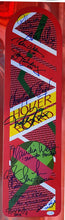 Load image into Gallery viewer, Back To The Future Cast x12 24x36 Michael J Fox Signed Framed Hoverboard Display
