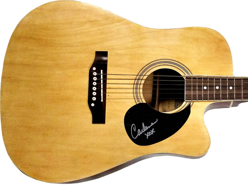 Carlene Carter Autographed Signed Acoustic Guitar