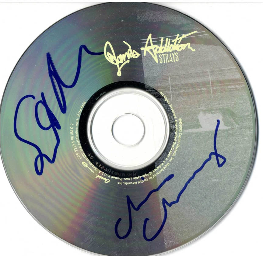 Janes Addiction Autographed Signed Strays CD