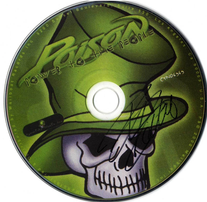 Poison Autographed Signed Rikki Rockett CD