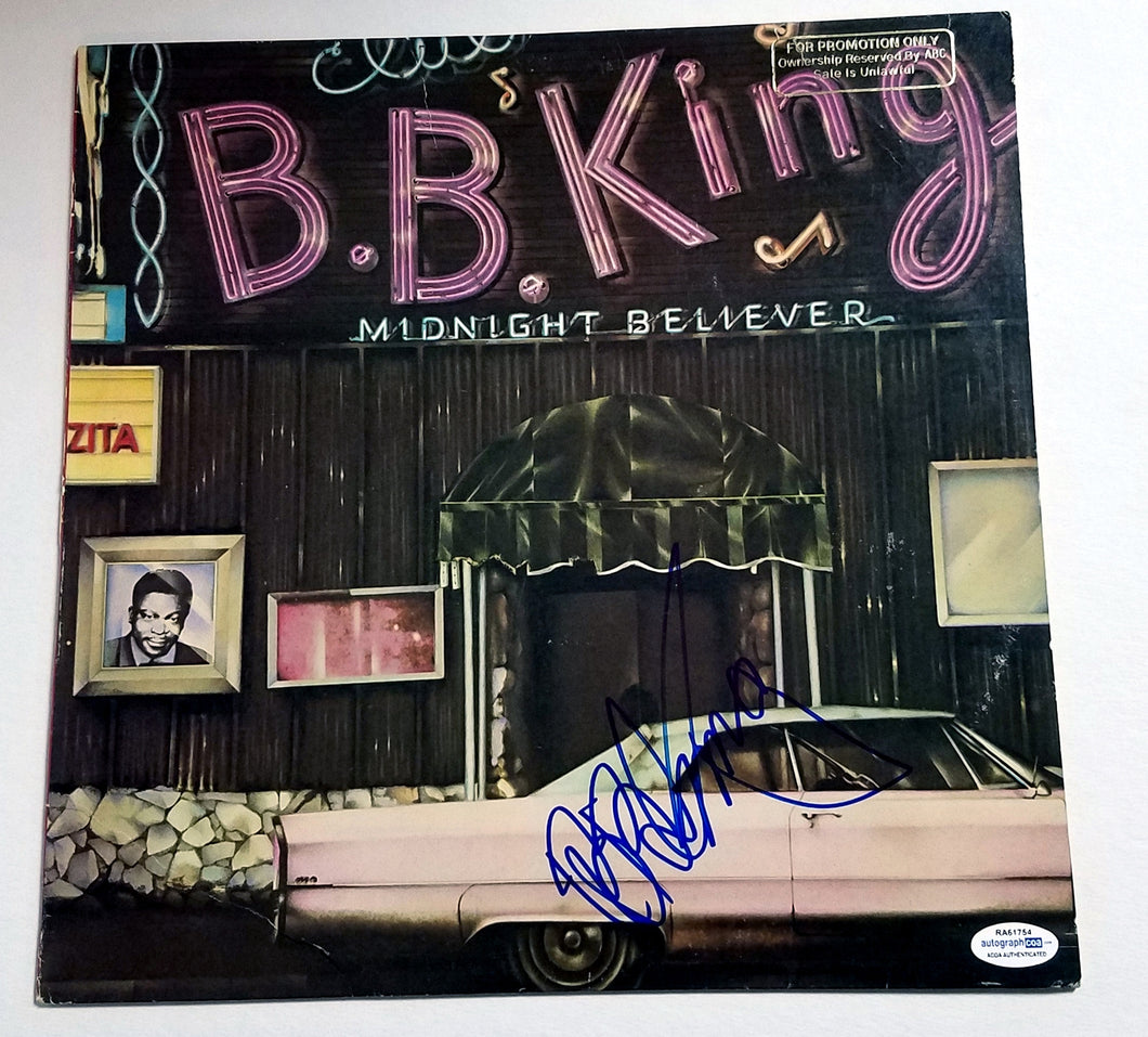 B.B. King Autographed Signed  Album Record LP