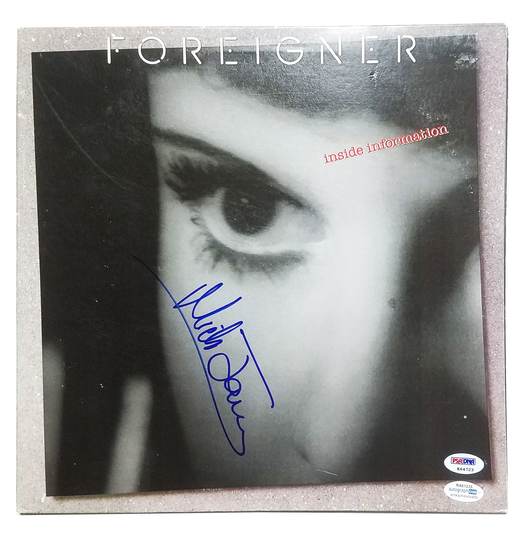 Foreigner Mick Jones Autographed Signed Album LP