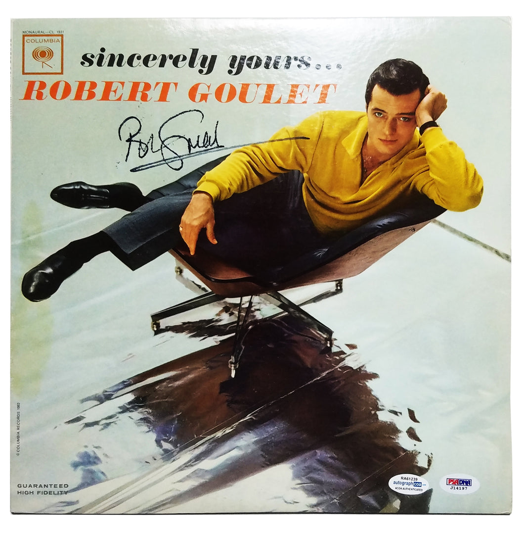 Robert Goulet Autographed Signed Record Album LP