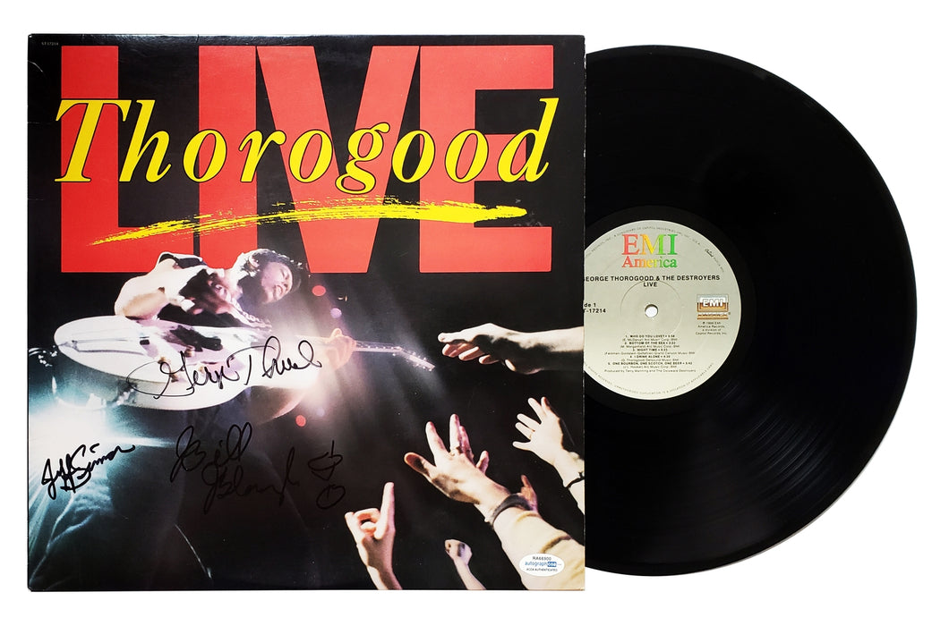 George Thorogood & The Destroyers Autographed Signed Record Album LP