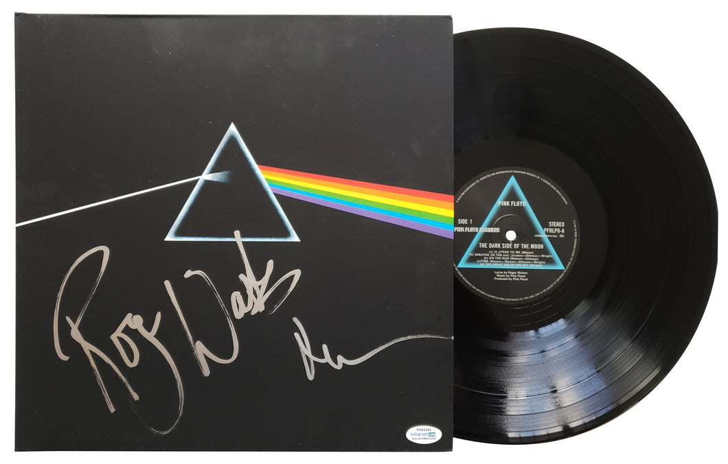 Pink Floyd Autograph X2 Signed Album LP Roger Waters Nick Mason