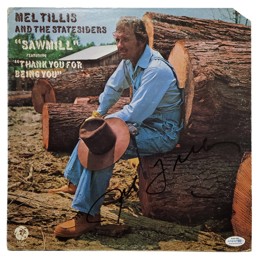 Mel Tillis Autographed Signed Album Record LP