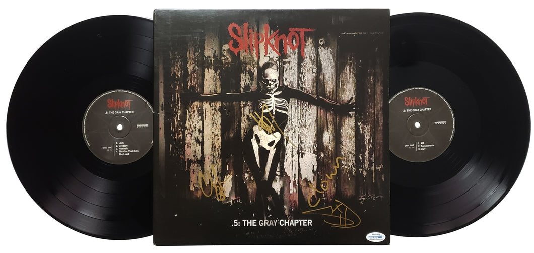 Slipknot Autographed Signed Album Record LP