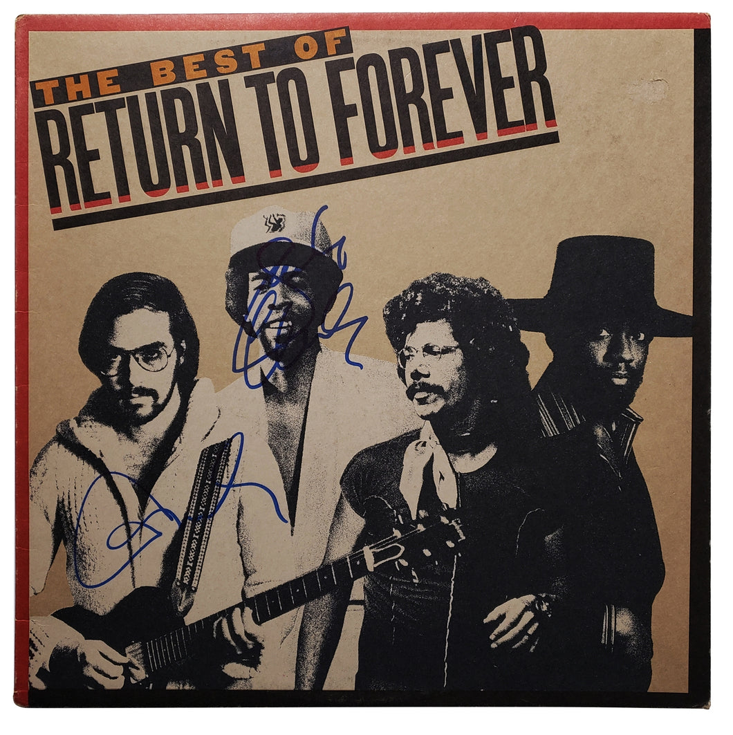 Return To Forever Autographed Signed Album Record LP
