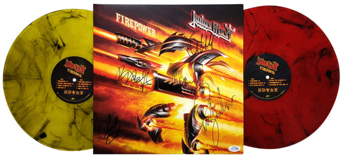 Judas Priest Autographed Signed Album Record LP