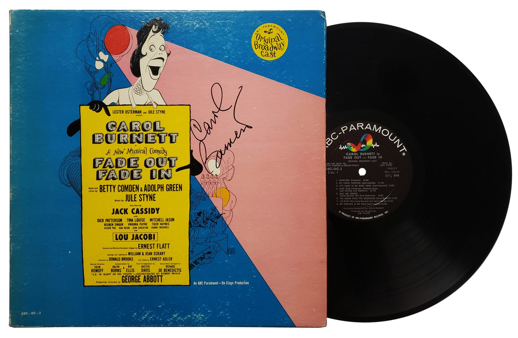 Carol Burnett Autographed Signed Album Record LP